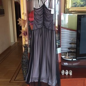 Black mesh nude  lining  Calvin Klein gown